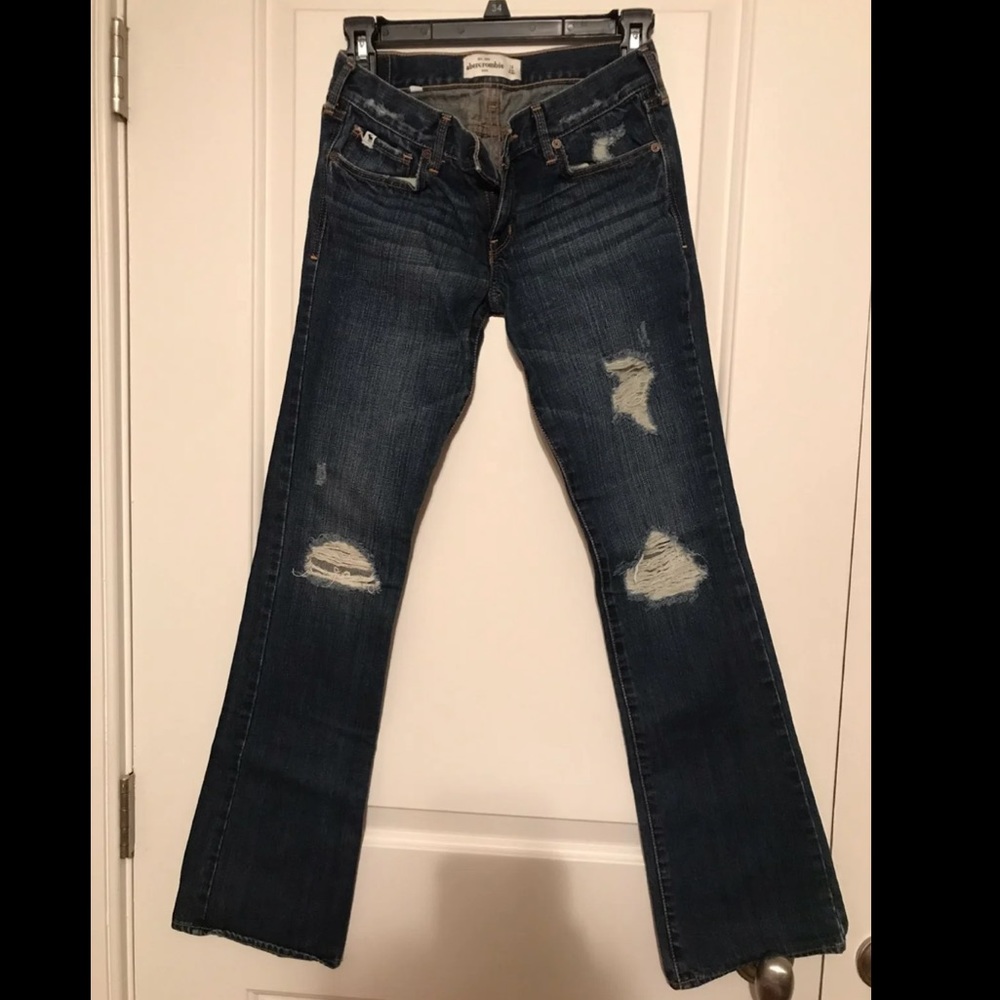 Abercrombie kids boot cut jeans 14